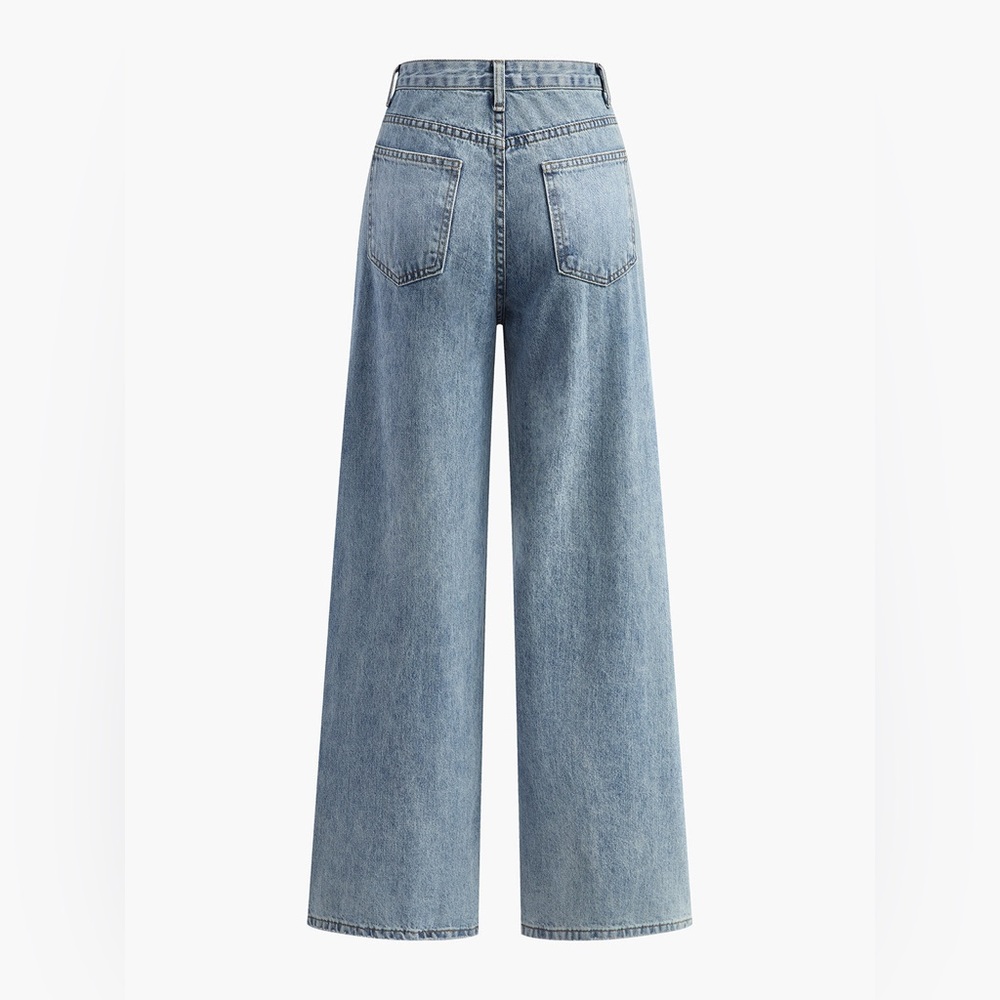 Commense Light Blue Wide-Leg High Waist Jeans - Picture 2 of 3